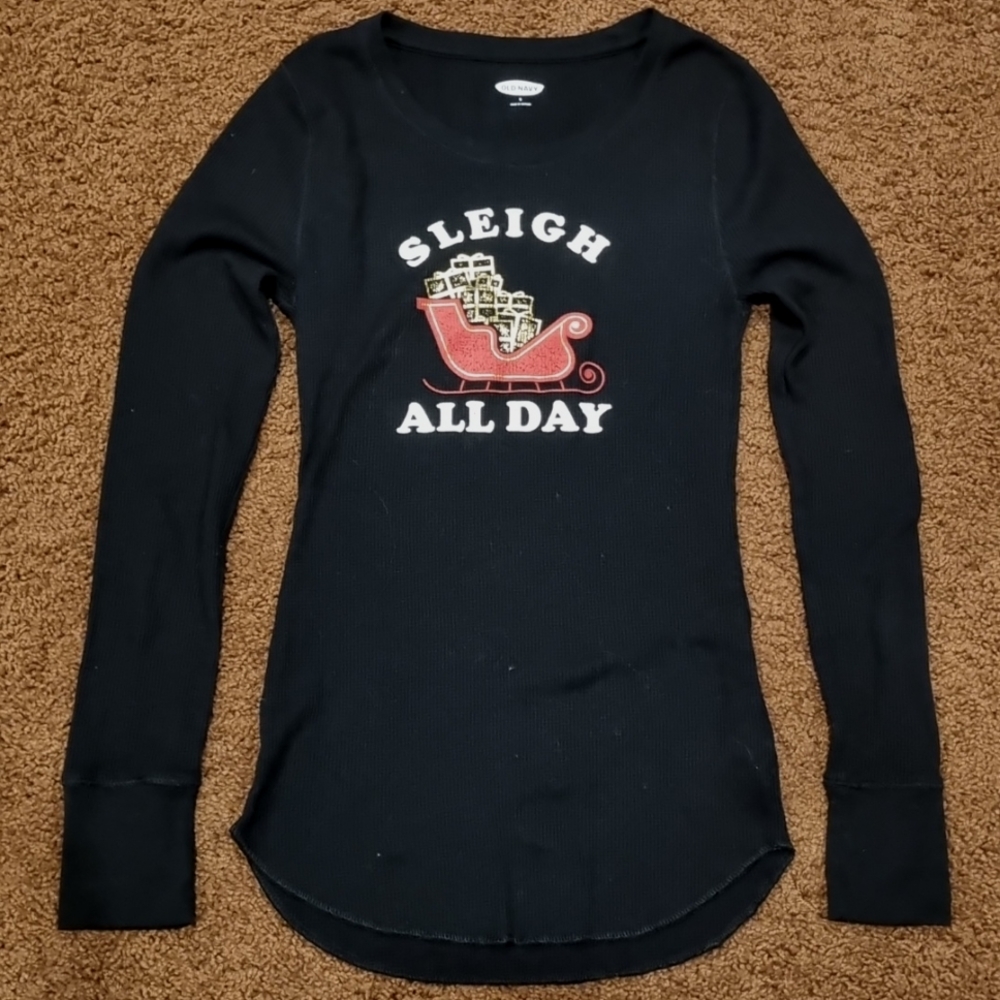 Black Holiday Long Sleeve Shirt